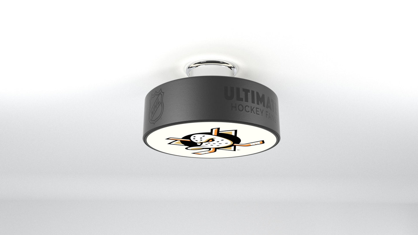 Anaheim Ducks® Hockey Flush Mount Puck Light Fixture