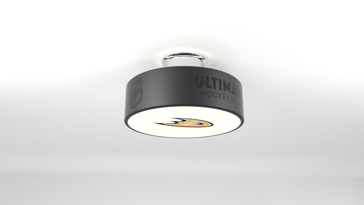 Anaheim Ducks® Hockey Flush Mount Puck Light Fixture