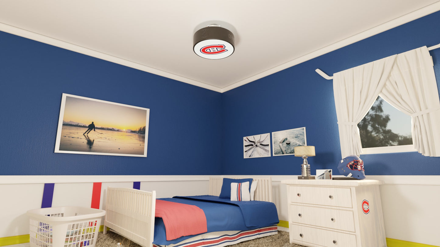 Montreal Canadiens® Hockey Flush Mount Puck Light Fixture