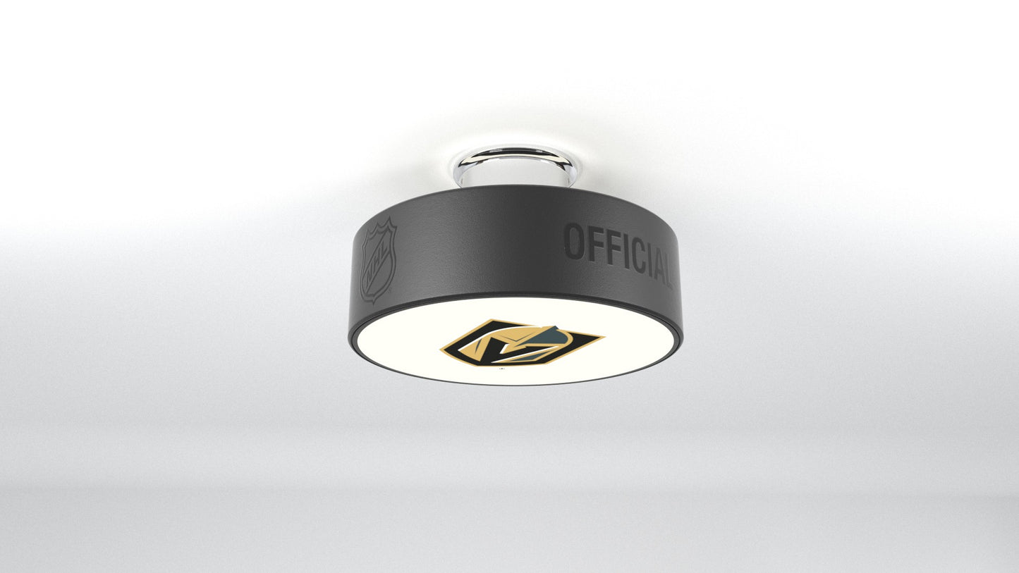 Vegas Golden Knights™ Hockey Flush Mount Puck Light Fixture