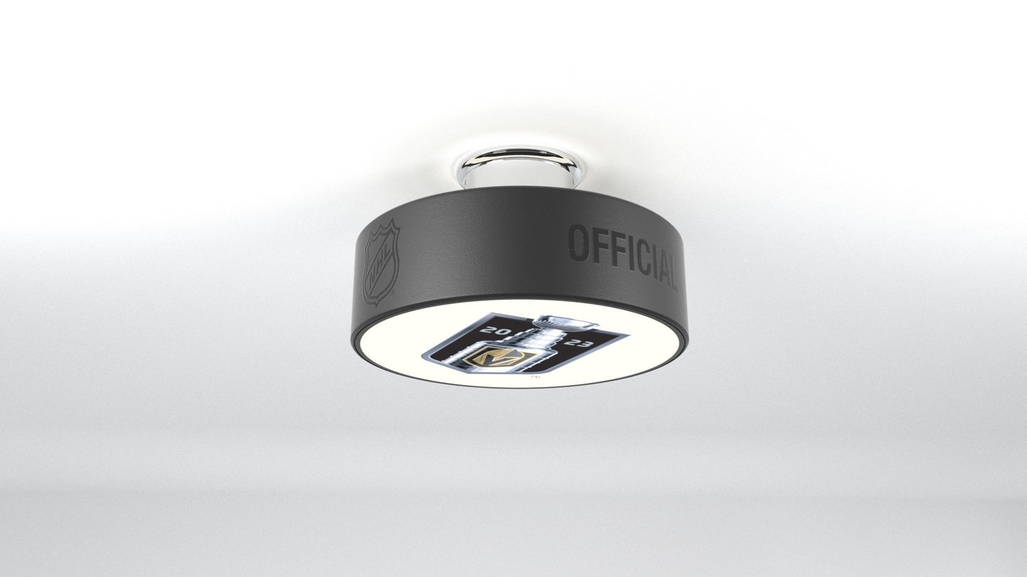 Vegas Golden Knights™ Hockey Flush Mount Puck Light Fixture