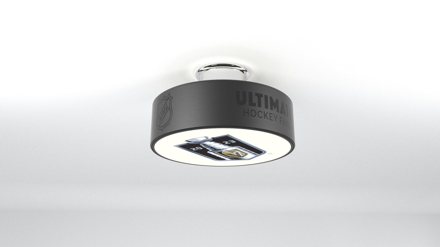 Vegas Golden Knights™ Hockey Flush Mount Puck Light Fixture